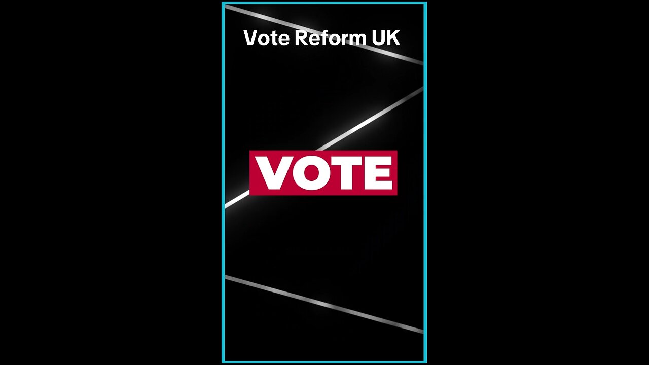 Vote Reform UK Thursday 1st May