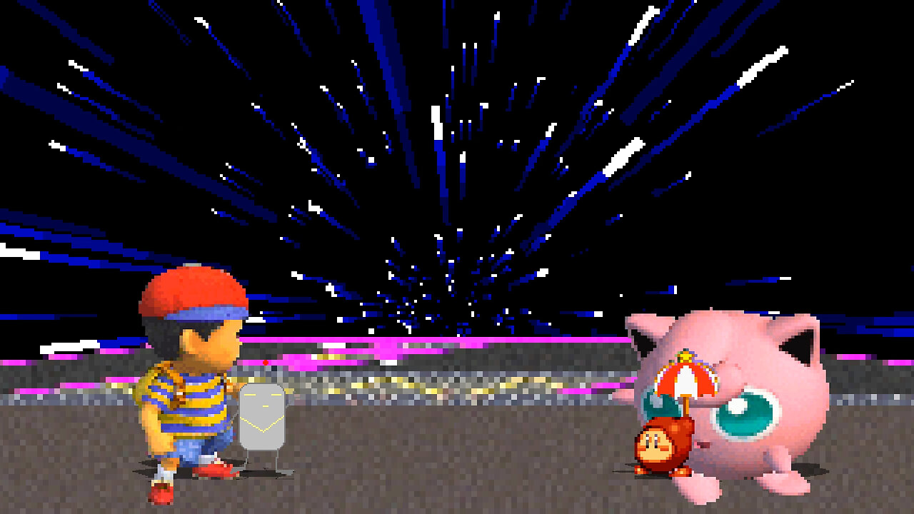 MUGEN - Extremely Rare Chars - WIP Diddy & HCL's Ness vs. Waddle Dee & HCL's Purin - Download