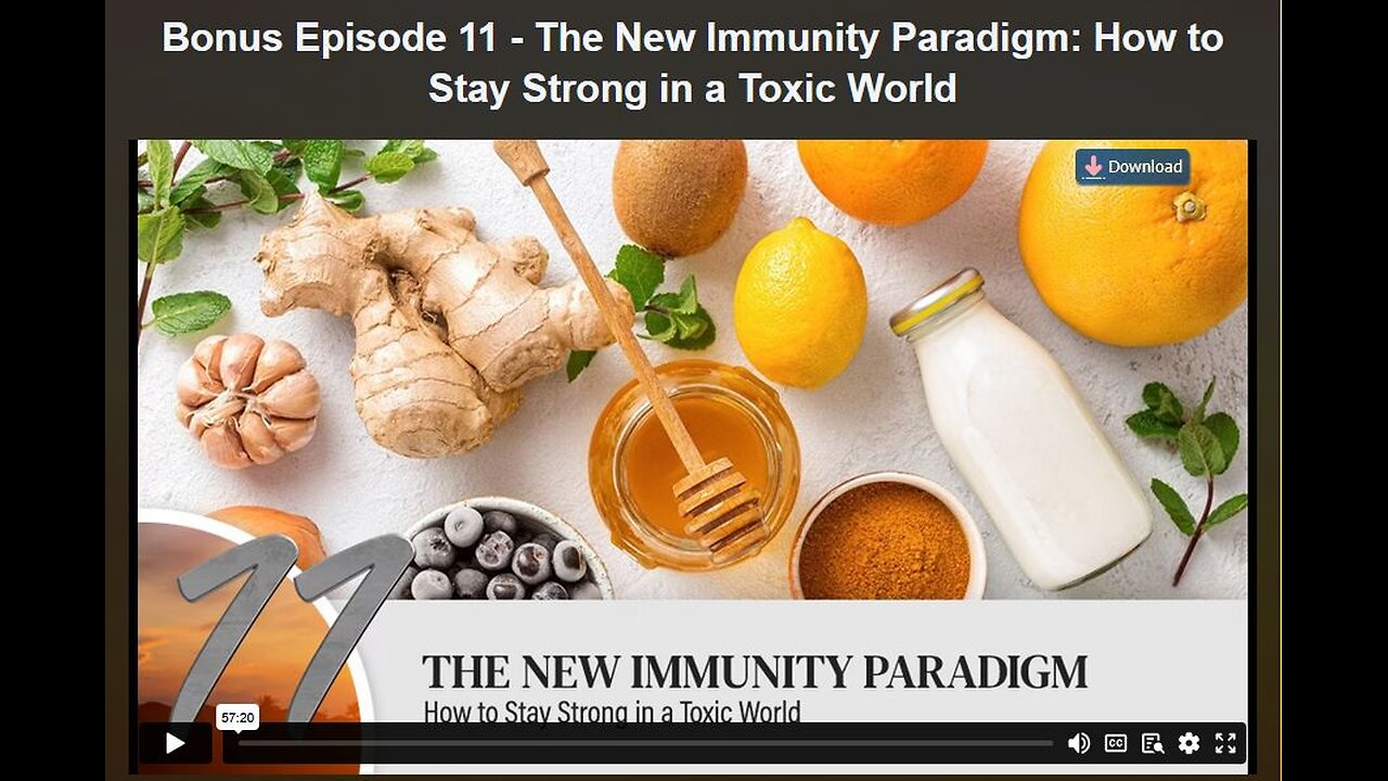 HEALING REVOLUTION SERIES: BONUS EPISODE 11-The New Immunity Paradigm: How to Stay Strong in a Toxic World