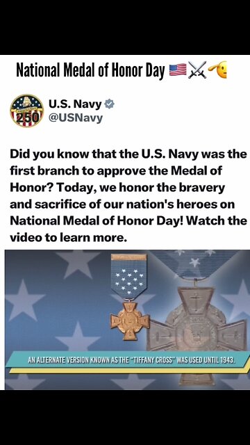 National Medal of Honor Day 🇺🇸⚔️🫡 - Thank You for Your Service 🙏
