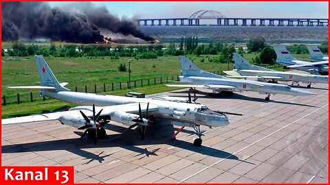 Ukraine launches massive strikes on Russian military airfields in Crimea; fighting intensifies