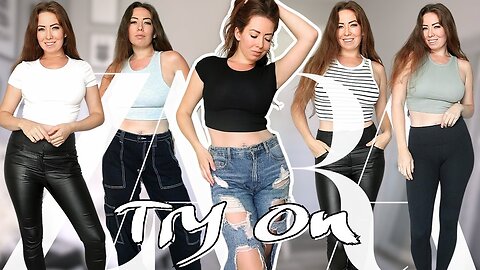 Trying on ZARA Basics!