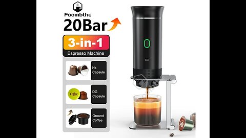 Electric Portable Espresso Coffee Maker for Car