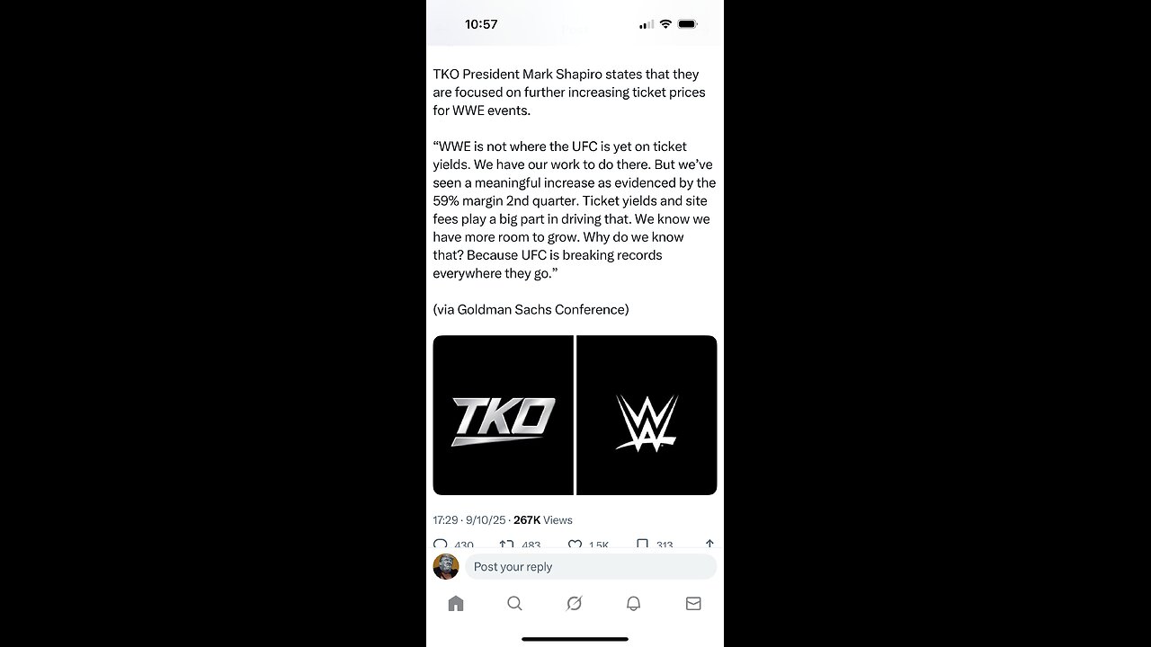Mark Shapiro’s WWE Ticket Comments – Total Clueless Guy! #shorts