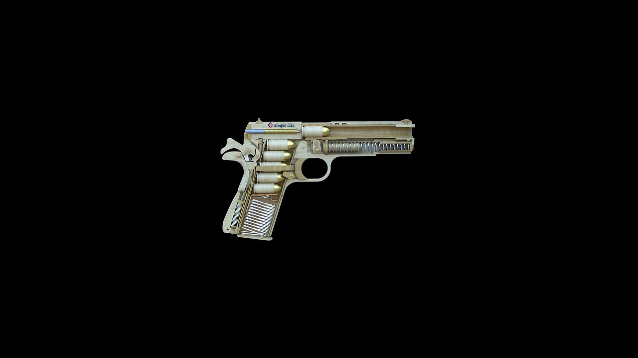“Colt Pistol Operating Principle 🔫 | 3D Animation Breakdown”