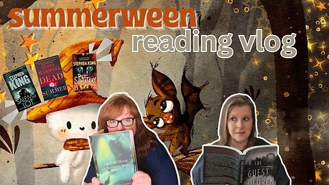 READING VLOG: SUMMERWEEN - 6 books (2 Stephen King reads), Halloween decor, and fall flowers