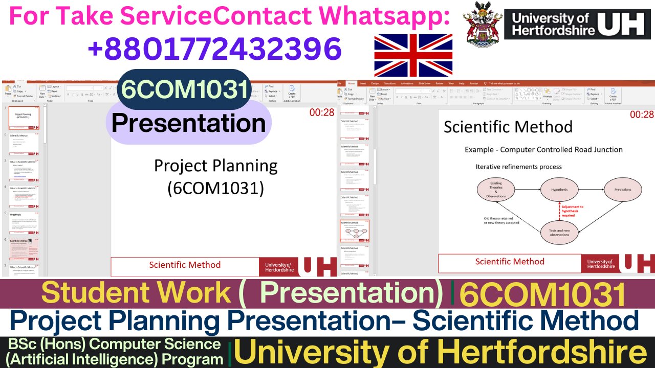 Client Work (Presentation)|6COM1031 Scientific Method Explained | University of Hertfordshire