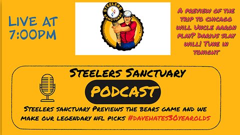 Steelers Sanctuary Live at 7pm