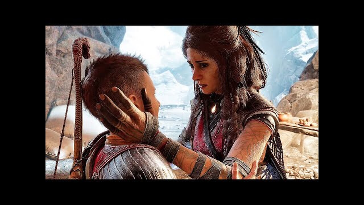 Freya Adopts Atreus As Her Son Scene (God of War Ragnarok) 4K ULTRA HD