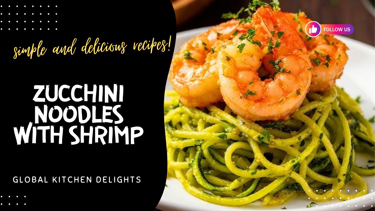 Zucchini noodles with shrimp – you have to try this low-carb recipe!