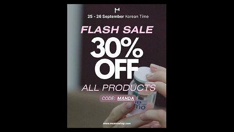 Meamo Flash Sale 30% off + 15% code MANDA
