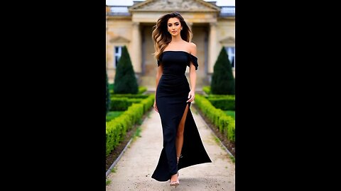 Navy blue off the shoulder dress