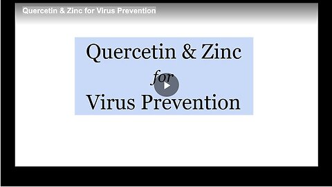 "Using Quercetin and Zinc for Preventing Viruses"