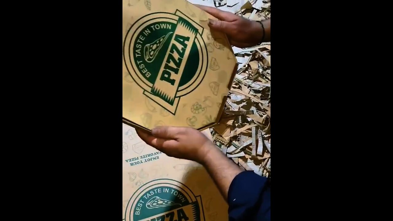 How to Turn Simple Cardboard Into 3D Pizza Delivery Boxes! 🤯