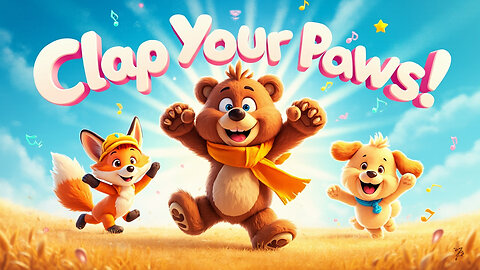 Clap Your Paws 🐻🦊🐶 | Interactive Kids Dance Song to Move Along!