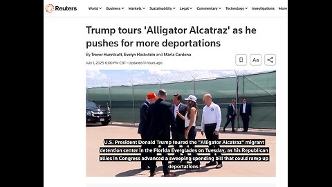 Alligator Alcatraz - Donald's Deportations Keep Going