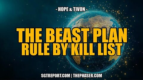 PALANTIR BEAST PLAN: RULE BY KILL LIST -- Hope & Tivon
