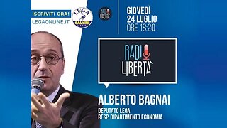 🔴 QUI PARLAMENTO - On. Alberto Bagnai, Responsabile economico Lega, a Radio Libertà (24.07.2025).