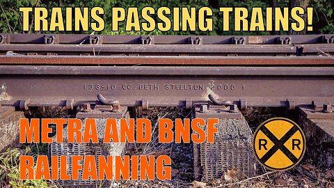 Double Freight Train Meet on BNSF! Metra Action & Old Rail Discovery