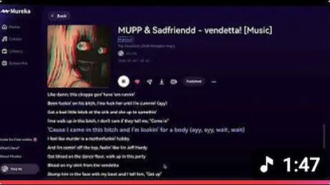 MUPP & Sadfriendd - vendetta! [Music] Mureka ai