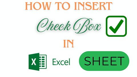 How to Add / Insert Check Boxes In MS Excel Sheet (Easy)