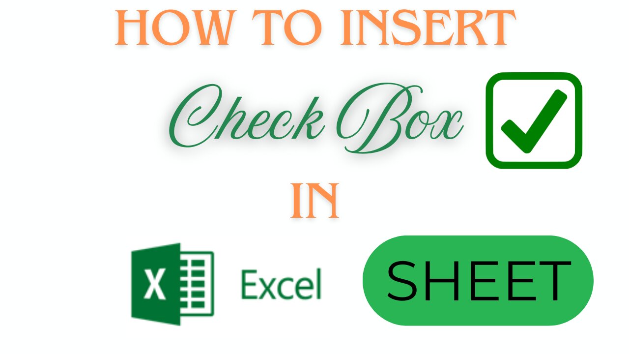 How to Add / Insert Check Boxes In MS Excel Sheet (Easy)