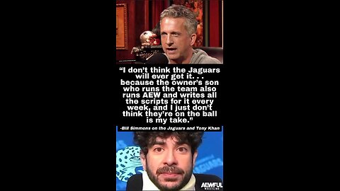 Bill Simmons EXPOSES Tony Khan! Jags & AEW Are a MESS! #shorts