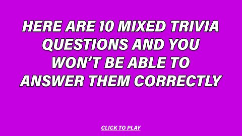 10 questions that will make you scratch your head