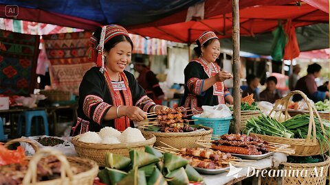 Hmong Food Market Tour!! Asia’s Secret Cuisine Without a Country!!