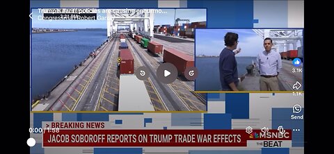 Trump Tariffs devastating the famous Port of Long Beach, California. 8-12-25