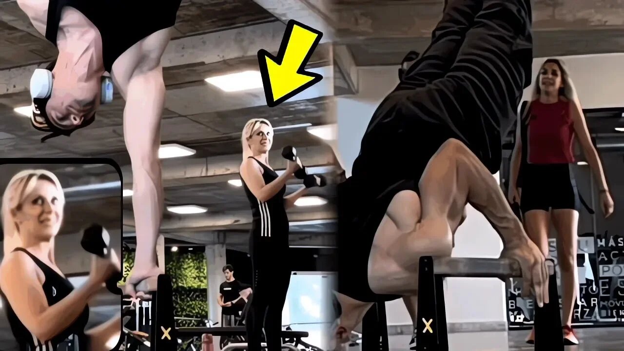 đŸ”¥Scaring People in The Gym With Calisthenics #28