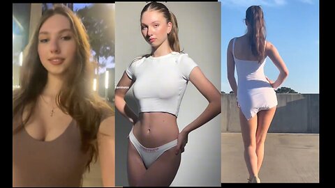 Ukrainian blonde teen model catwalks