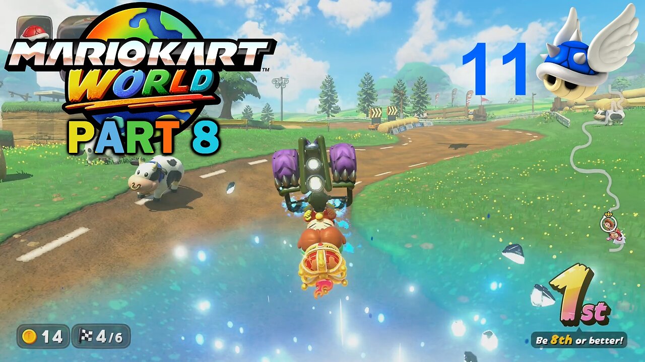 Mario Kart World (Blind) Part 8 ~ The Salty Run-back, Or Well the Salty Drive-Back!