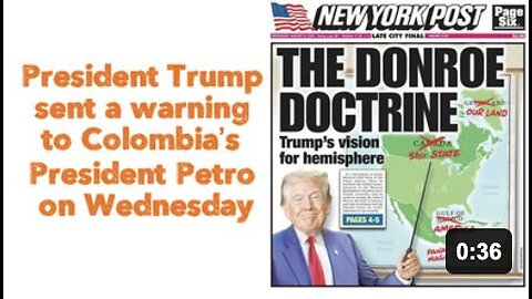 President Trump sent a warning to Colombia’s President Petro on Wednesday