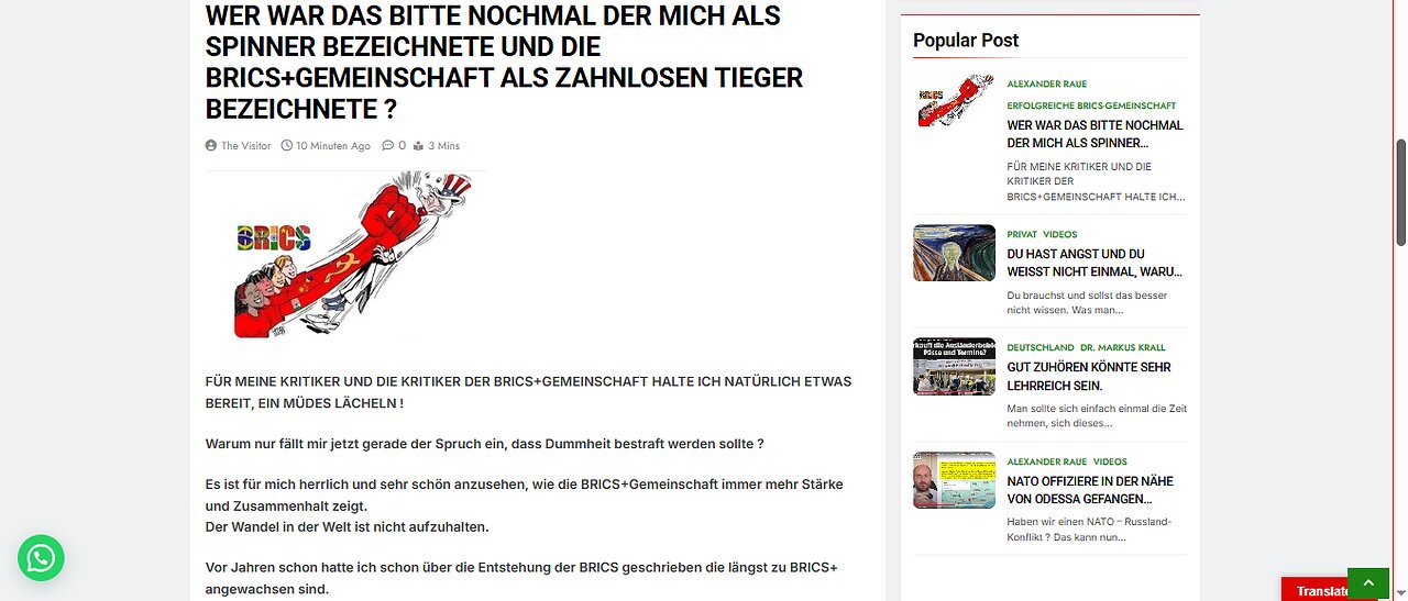 WER WAR DAS BITTE NOCHMAL...