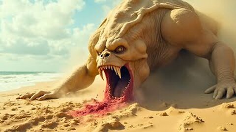 Terrifying Monster Emerges from Sand and Devours Everyone! 😱👹 | Scary Creature Attack