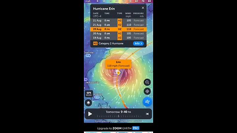 HURRICANE FORCE WINDS EAST COAST prepares!