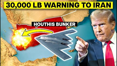 US B-2 Bomber STRIKES: 30,000lb Bunker Buster Hits Houthis!