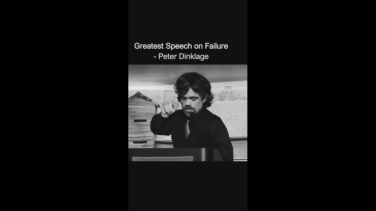 Greatest Speech on Failure #peterdinklage
