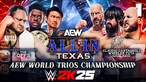 WWE 2K25 AEW All In 2025 - Match 1: WHAT a Trios Match!