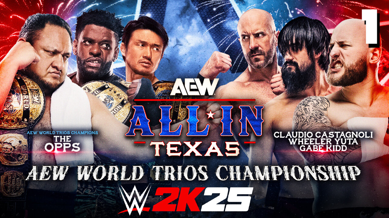 WWE 2K25 AEW All In 2025 - Match 1: WHAT a Trios Match!
