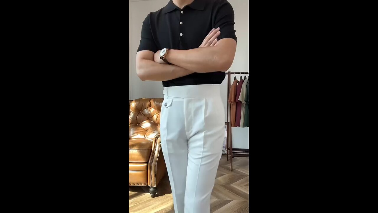 Formal Italian buckled Italian Gurkha Pants