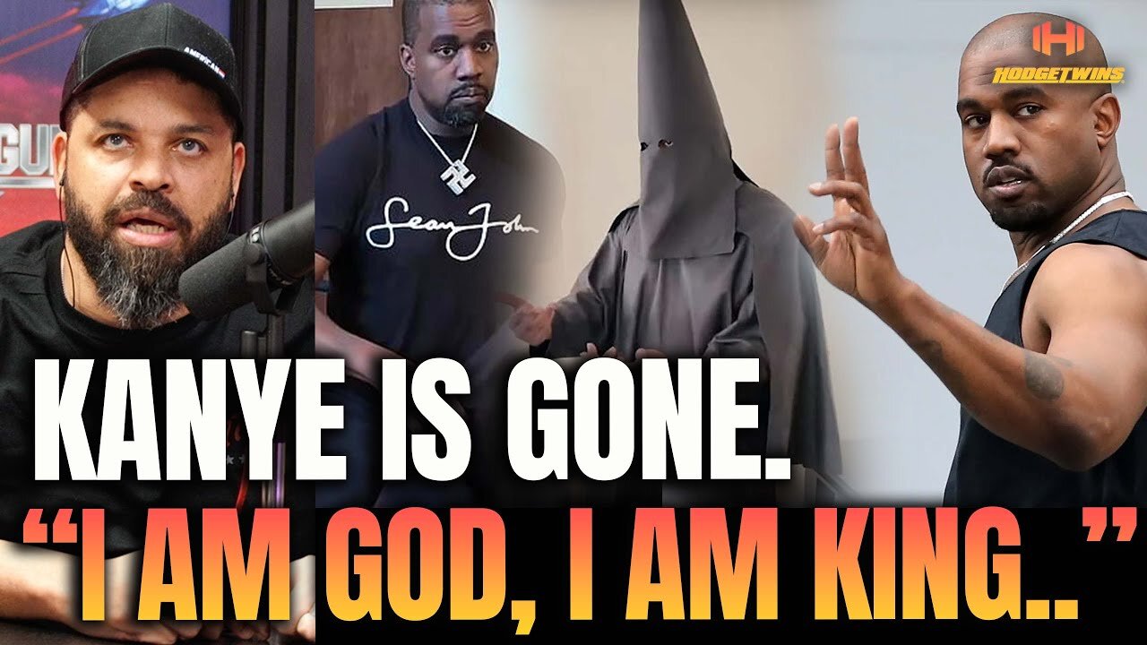 Kanye West arrives at interview dressed in Black sheets