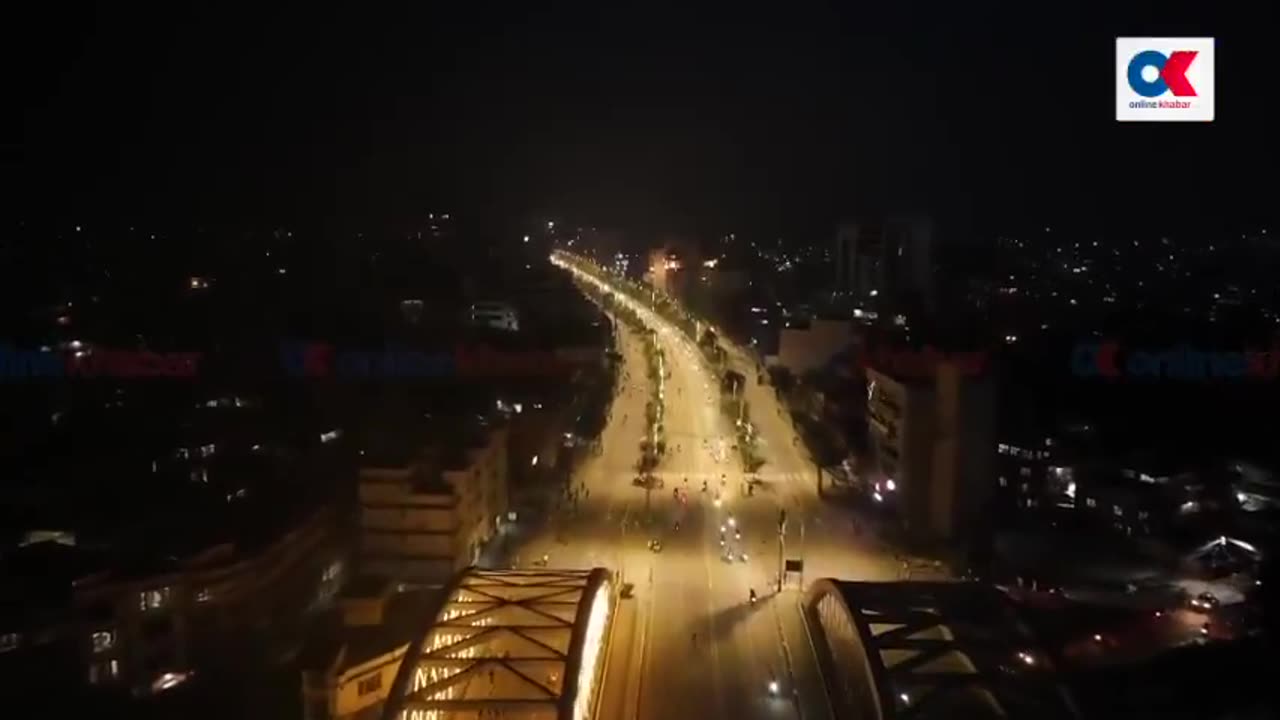 Night falls in Nepal as black smoke rises over Kathmandu after a second day of anti-corruption protests
