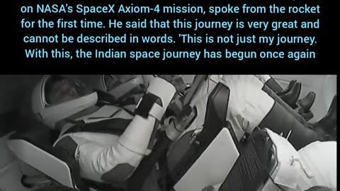 Indian astronaut Subhanshu Shukla, who went into space on NASA's SpaceX Axiom-4 mission,