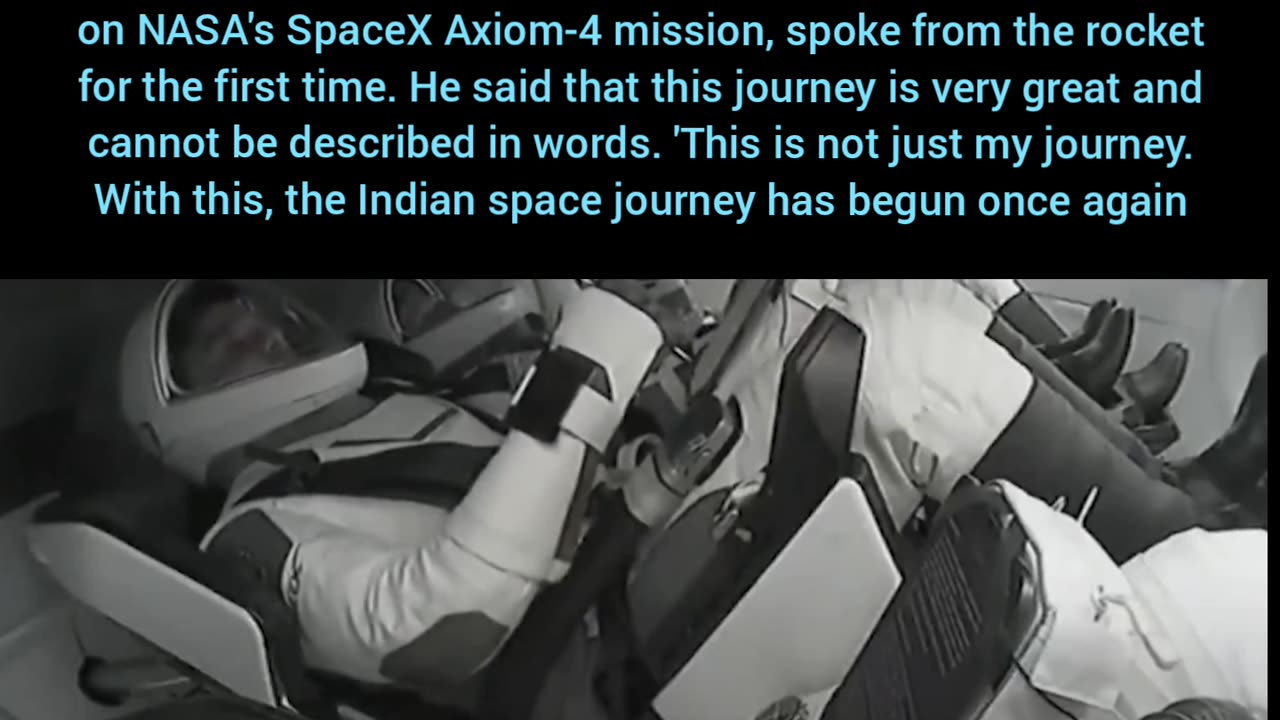 Indian astronaut Subhanshu Shukla, who went into space on NASA's SpaceX Axiom-4 mission,