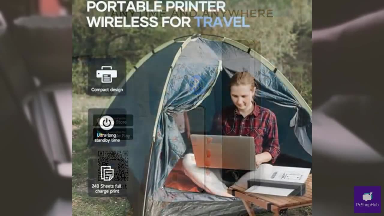iDPRT Portable-Printer Wireless for Travel, 300DPI Inkless-Thermal-Small-Printer