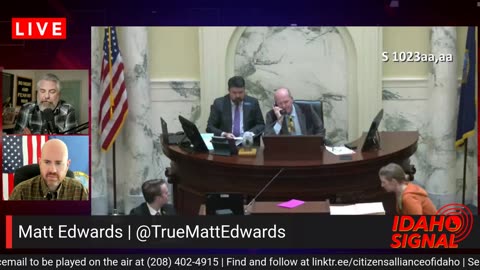 Matt & Brian watch live debate of Idaho Medical Freedom Act on the House floor