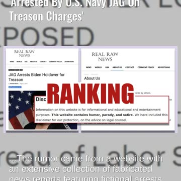 Fact Check: Labor Statistics Commisioner McEntarfer NOT Arrested By U.S. Navy JAG On Treason Charges