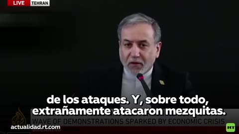 "Realmente sorprendente": Canciller iraní sobre ataques de manifestantes contra mezquitas
